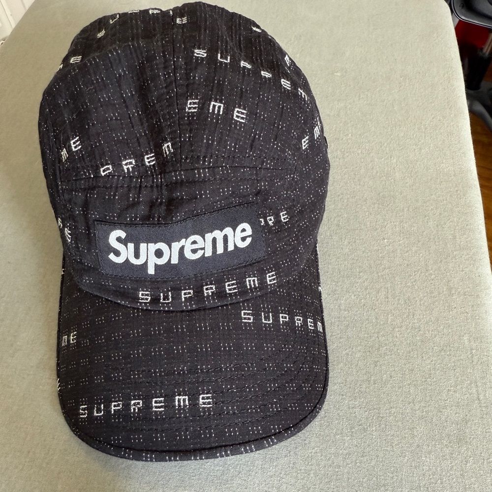 Supreme Black Patterned Cap
